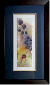 Parfum subtil, Aquarelle mixte, 14 1/2 X 4, - 350$